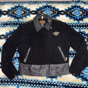 Harley-Davidson Women's Wool and Leather Rider Jacket